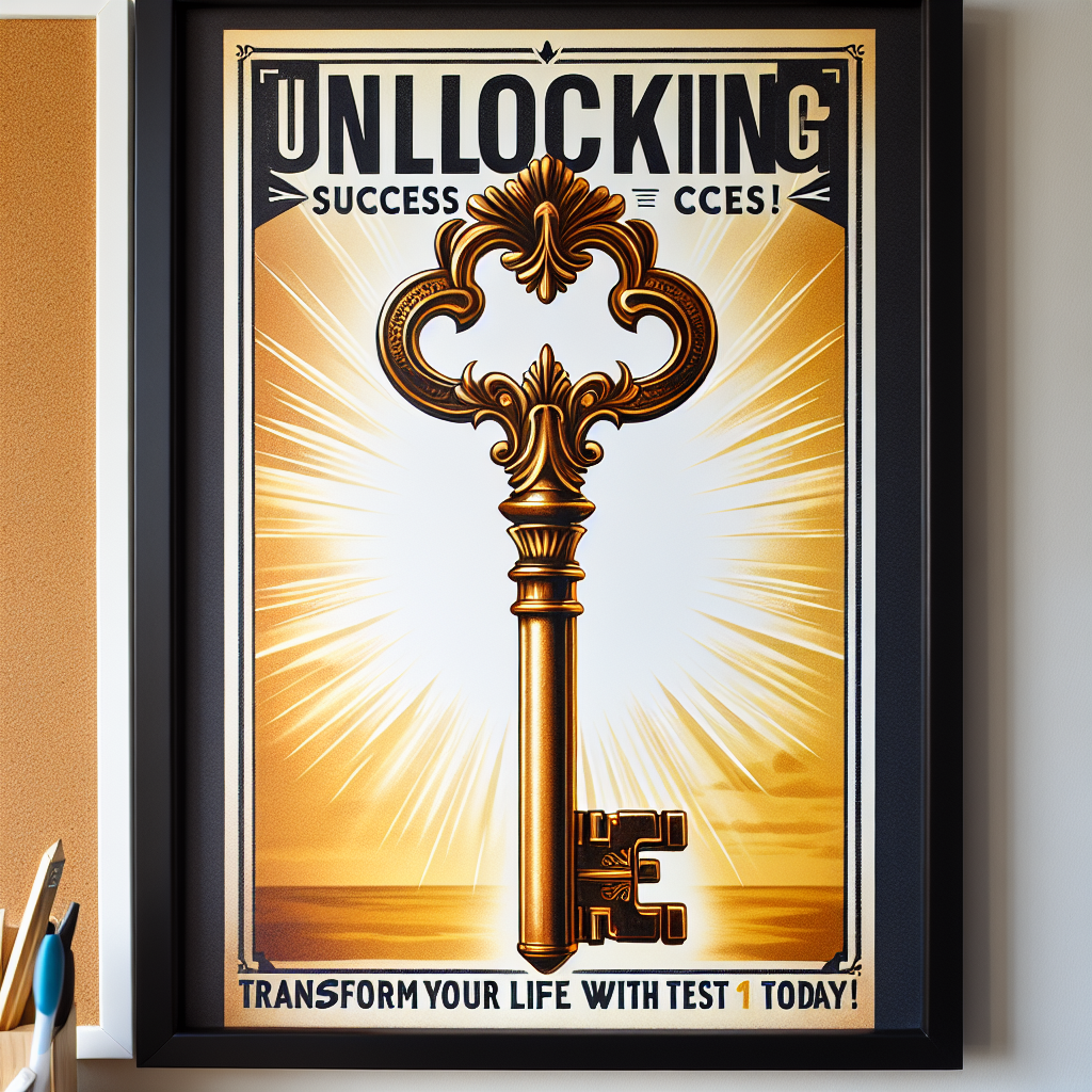 Unlocking Success: Transform Your Life with Test1 Today!
