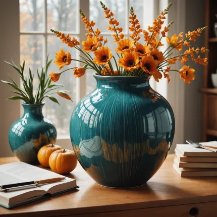 Искусство создания уюта: как ручная керамическая ваза с глазурью преобразит ваш интерьер